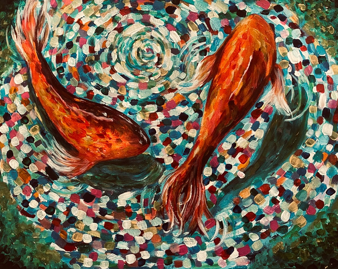 Where Water Meets, painting by Macy Chen