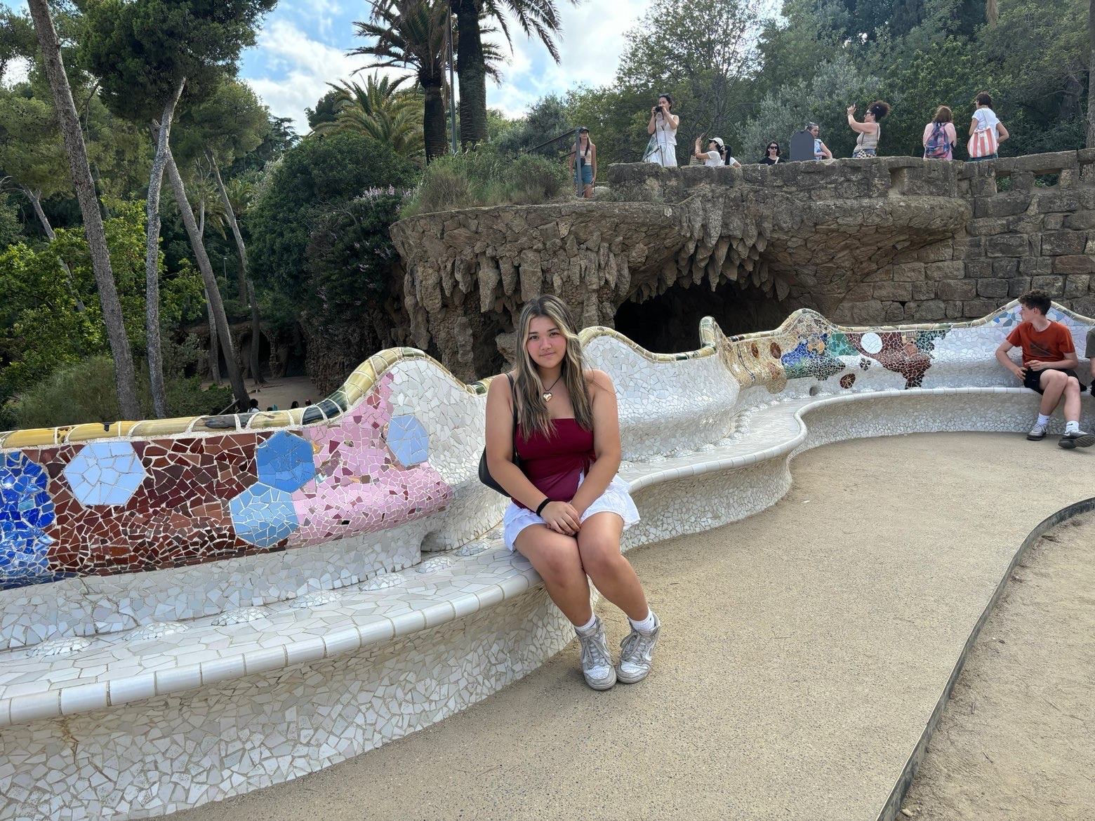 Mia Shrank at Park Güell, Barcelona